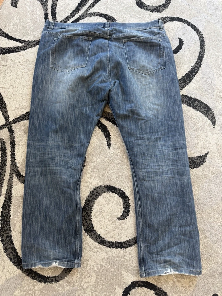 Мужские джинсы PD&C свободного покроя 44x32 большие и высокие средняя стирка - Изображение 4 из 4