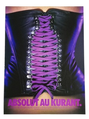 Absolut Au Kurant Magazine Ad Black Currant Vodka 1997