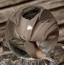 HTF LAVENDER VITRO AGATE CATS EYE MARBLE. .60" MINT