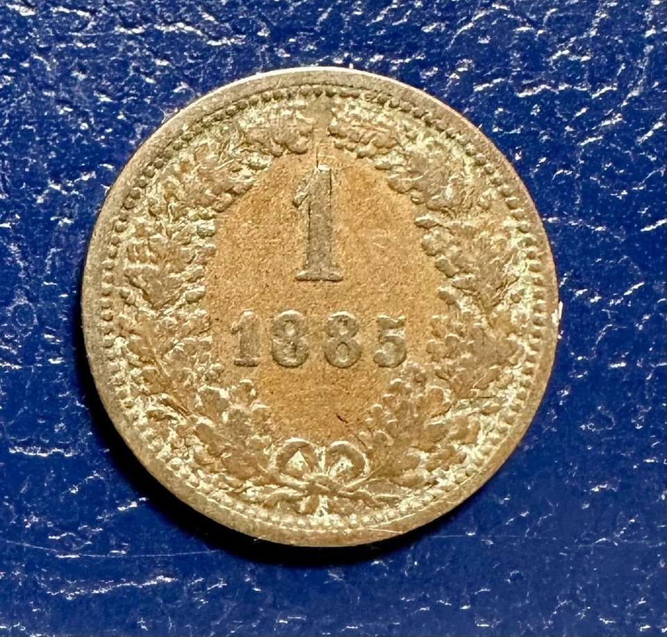 Beautiful 1885 Austria 1 Kreuzer KM 2187 - Image 2 of 2