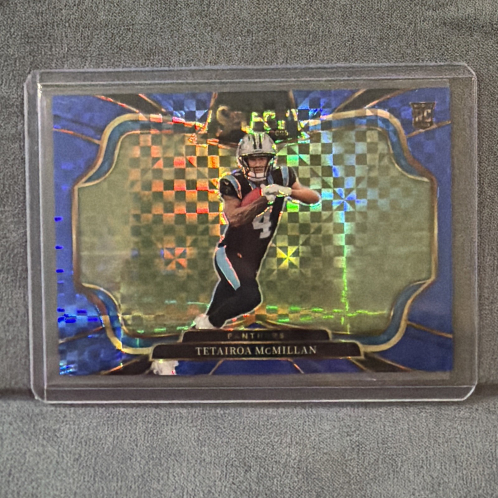 2025 Panini Select - Tetairoa McMillan #444 Field Level Blue Prizm /75 Rookie RC