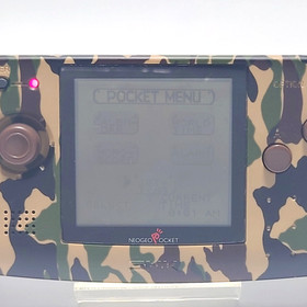 SNK Neo Geo Pocket Console Brown Camouflage w/Box Rare Tested Japan 1999