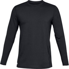 Under Armour 1316936 Men's UA ColdGear Reactor Crew Base Shirt, Black, 2X-Large