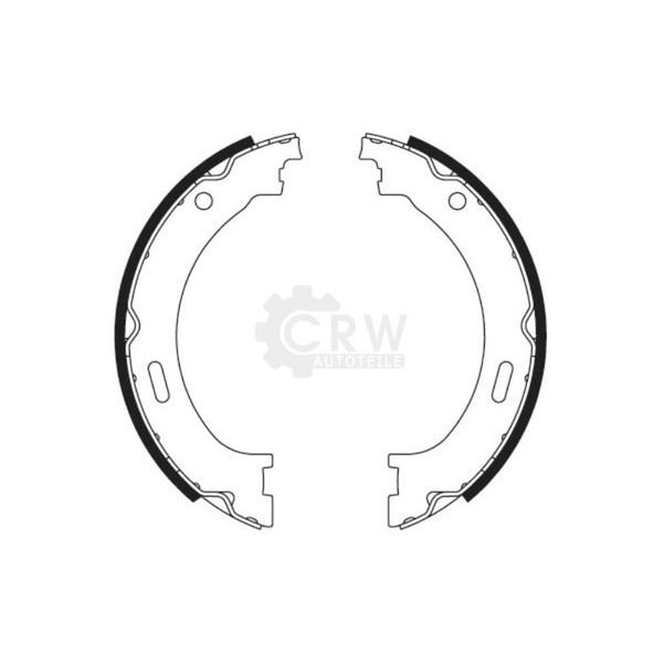 NK Satz Bremsbacken Feststellbremse FüR Jeep Grand Cherokee III WH WK-image