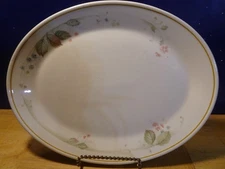 STEELITE International England Platter Flower Leaf Pattern SLE14 EUC