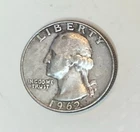 1962 silver quarter circulated