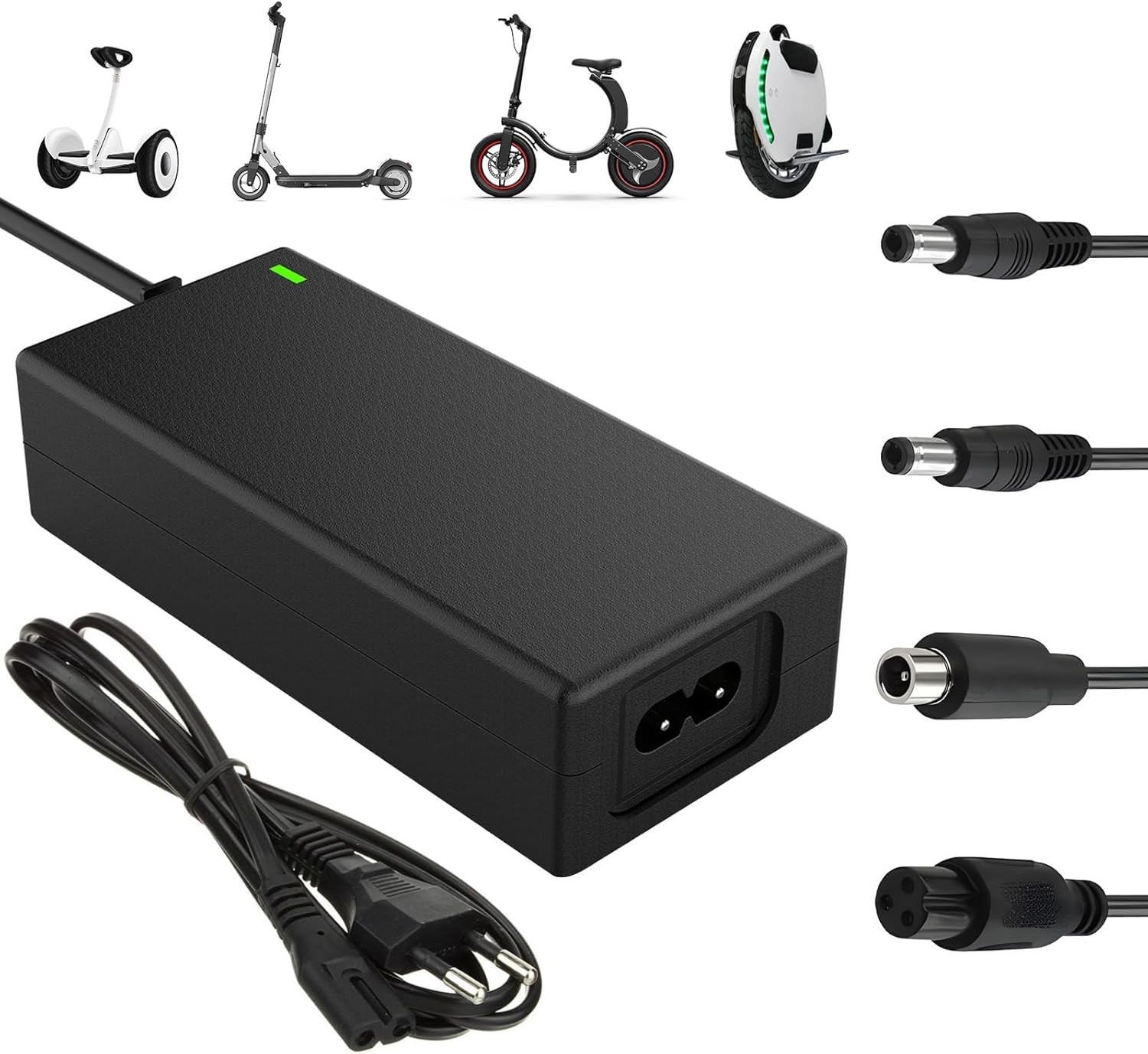 Chargeur pour Xiaomi M365 Pro 2 finition noire haute fiabilité