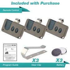 3x For Craftsman Garage Door Opener 3 button Remote HBW1255 139.53681B 390MHz