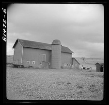 Photo:Finger Lakes New York 1941 Farm Barn Silo Rural Landscape