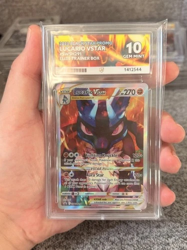 Pokémon Lucario Vstar Swsh291 Etb Promo - Ace 10 Gem Mint