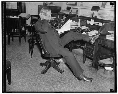 Photo:Washington DC Senator Ellison D Cotton Ed Smith 1937 Farm Bill Study