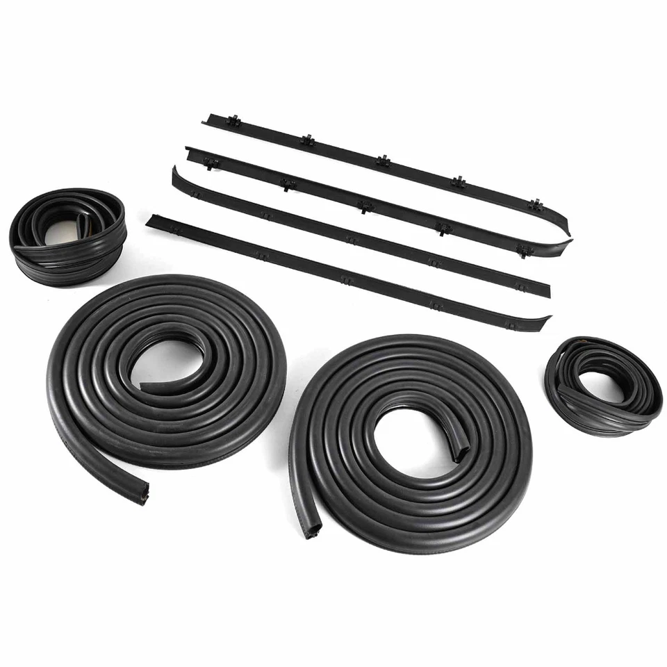 8X Sello de puerta ventana canal barrido fieltro goma resistente al clima para C1500 C2500 Foto 3 de 4