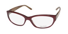 NEW VERA WANG V903 GLASSES 53-15-135 RED FULL-RIM PLASTIC WOMENS OVAL RY
