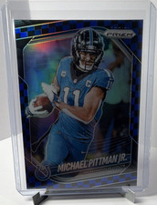 Panini Prizm Black & Blue Checker Michael Pittman Jr #23 Colts NFL Football 2025