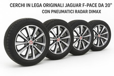 Cerchi in Lega Originali Jaguar F-PACE 20” + Gomme 255/50/R20 70% Set 4 Completo