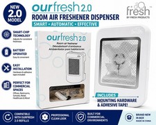 Fresh Products OurFresh 2.0 Room Air Freshener Dispenser Wall Mount White New