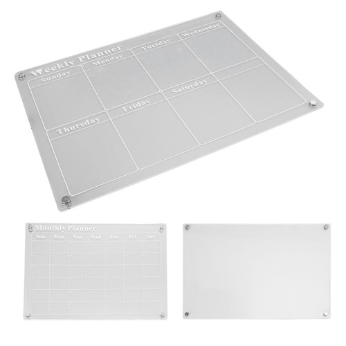 Planning Board Set Transparent Monthly And Weekly Planning Board Set With 6 Pens - Picture 4 of 12