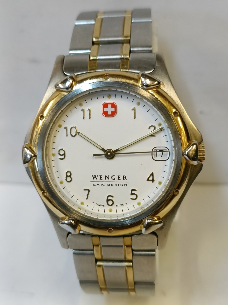 WENGER S.A.K. DESIGN QUARTZ WHITE DIAL SWISS MEN'S WORKING