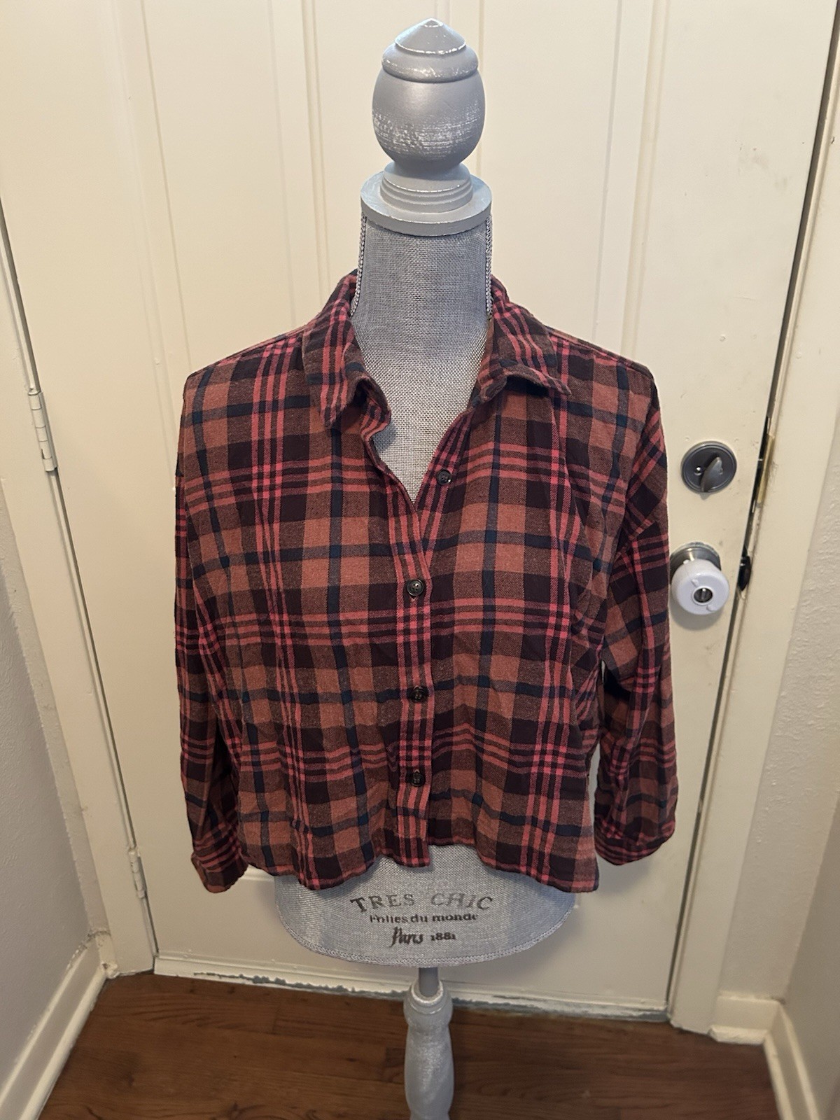 Madewell Medium Plaid Button Down Top - image 1