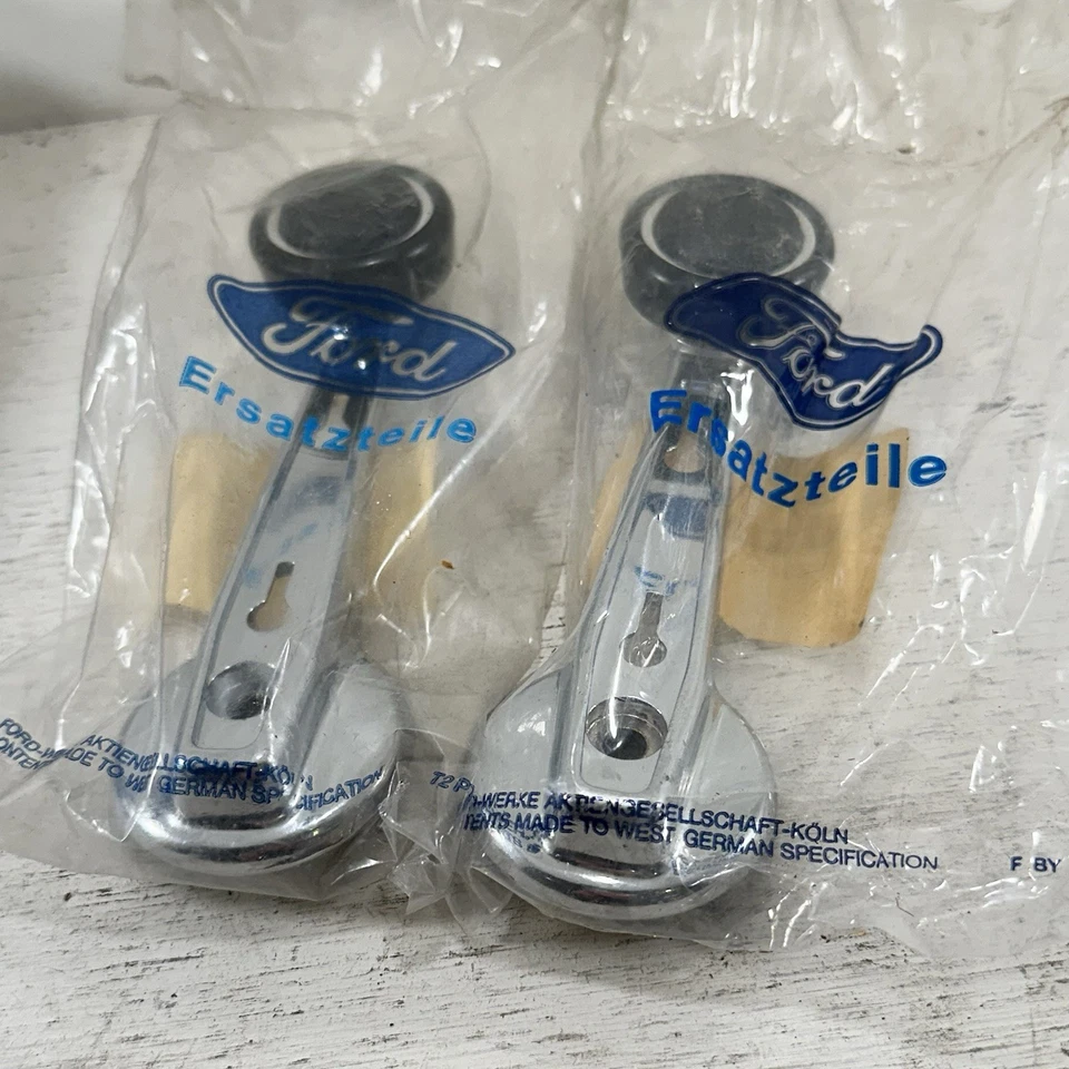 Lote de 2 manivela ventana Mercury Capri Ford Cortina NOS D3RY-6223342-A en original Caja Foto 3 de 4