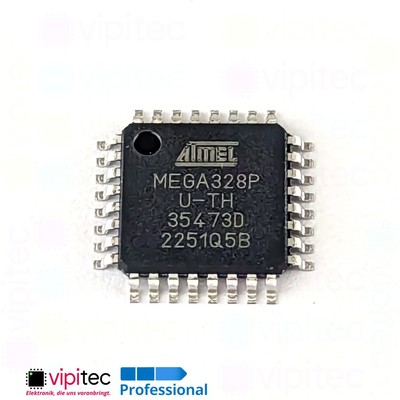 Atmel ATMEGA328P-AU + Arduino kompatibler Bootloader, TQFP-32, SMD Microchip
