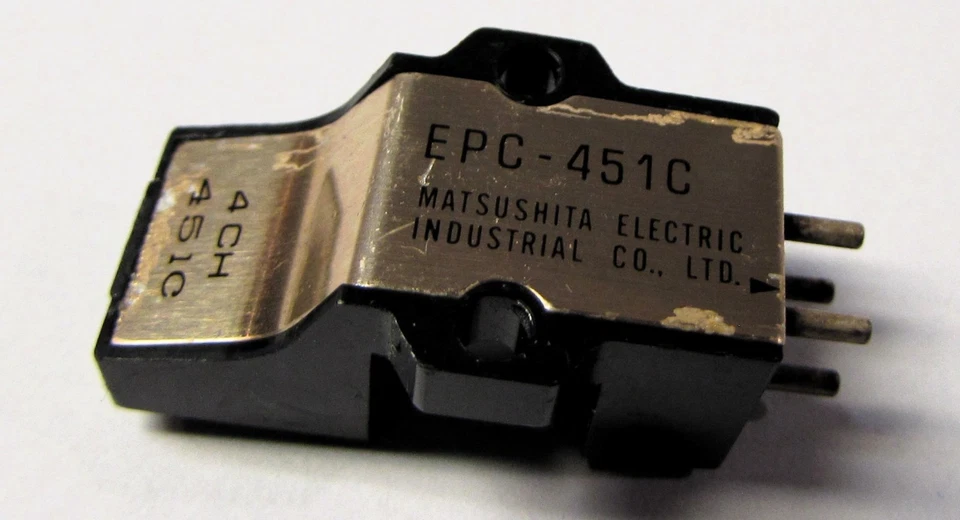 Cartucho galga extensométrica Panasonic EPC-451C CD-4 usado. Nuevo lápiz óptico cuadrafónico de colección Foto 2 de 4