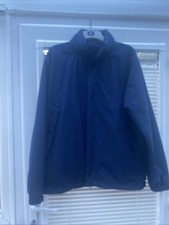 Goretex Waterproof Light Men’s-hidden Hood Jacket Size L Dark Blue Used