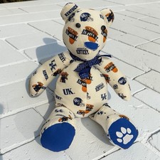Handmade University of Kentucky Wildcats Teddy Bear Plush 18 NCAA UK Fan Gift