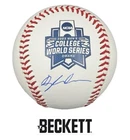 Dylan Crews Signed 2023 College World Series Baseball LSU Tigers Beckett COA