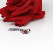 Sterling Silver Garnet & Topaz TGGC Ring Size 6 5.5g CAT RESCUE
