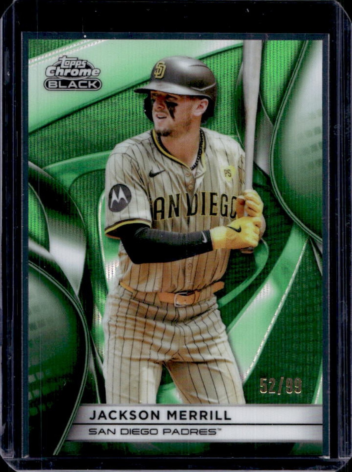 Jackson Merrill 2025 Topps Chrome Black #14 Green Refractor /99