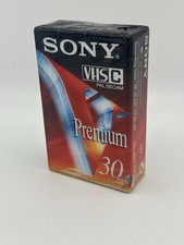 Sony VHS-C Premium PAL Secam 30 Minute Tape Sealed NEW