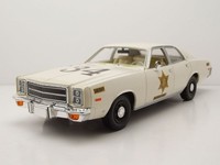 Plymouth Fury #34 Riverton Sheriff 1977 Beige Modellauto 1:18 Greenlight