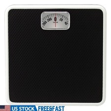 Analog Bathroom Scale Mechanical Dial 300lb Capacity High Quality Slip Resistant