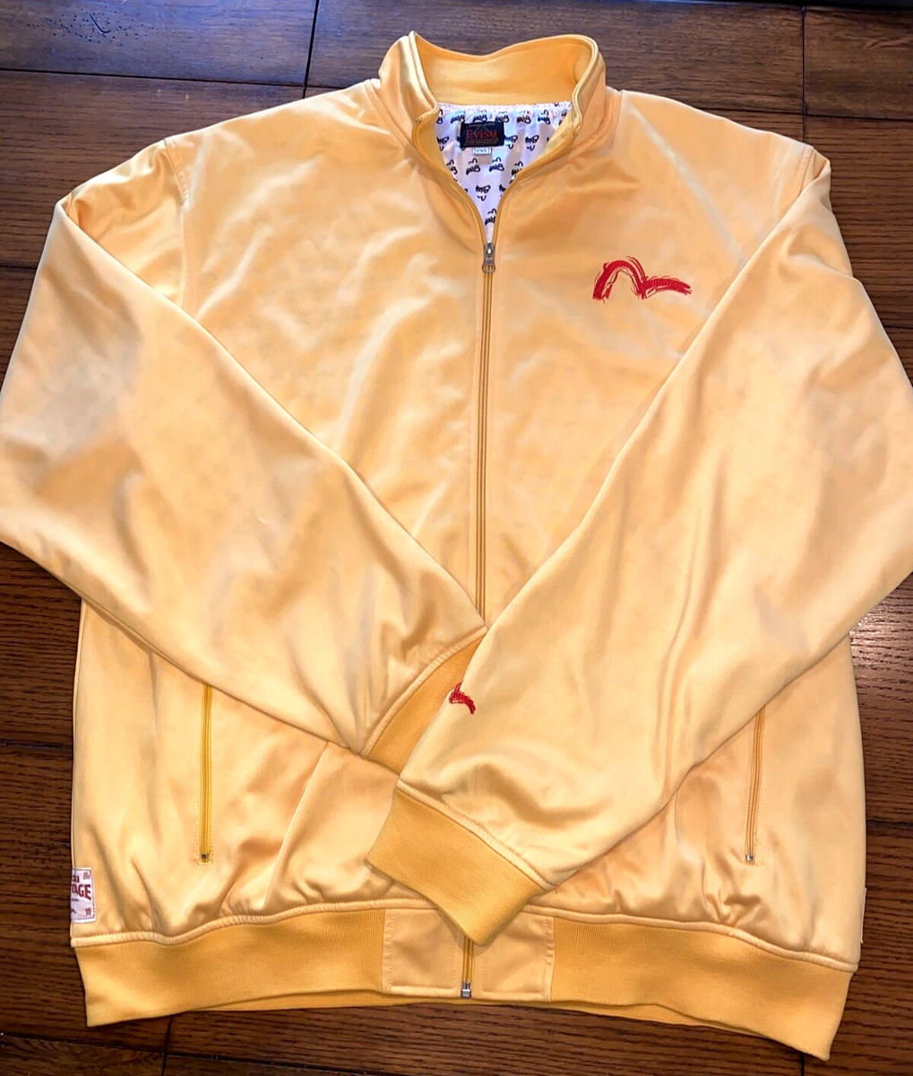 T*T様 EVISU エヴィス 黄色 イエロー ジャケット 防寒ベスト EVISU イエロー ジップアップジャケット サイズ5 - メルカリ ジャケット・アウター