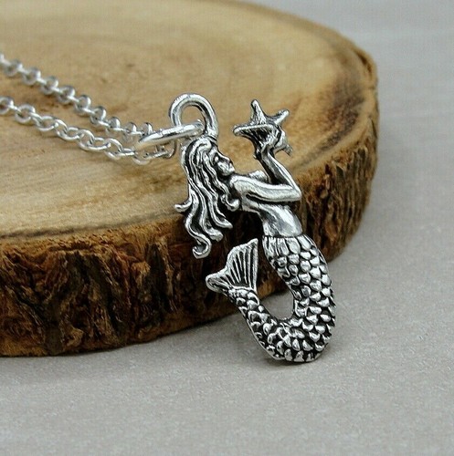 Silver Mermaid Necklace - Ocean Beach 