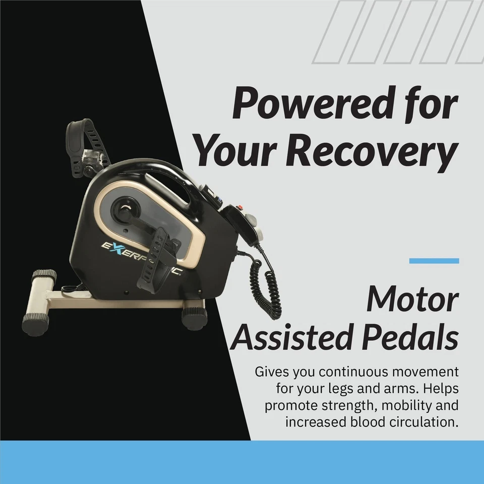 Exerpeutic 2000M Motorized Under Desk Exercise Bike - Electric Legs and Arms ... - Image 2 of 4