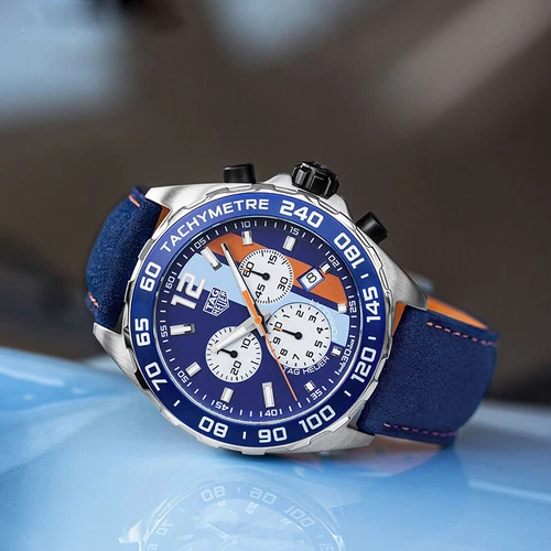 Tag Heuer Formula 1 Quartz Chronograph Gulf Men's Watch CAZ101N.FC8243 - Picture 1 of 11