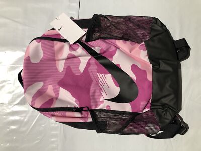 Kid's Nike Sportwear Brasilia Backpack Pink Camo Sz Misc DR0492