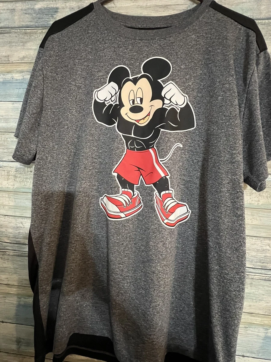 Mickey mouse bodybuilder best sale shirt
