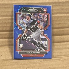 2022 Panini Prizm baseball Blue Velocity Prizm Riley Adams RC Nationals