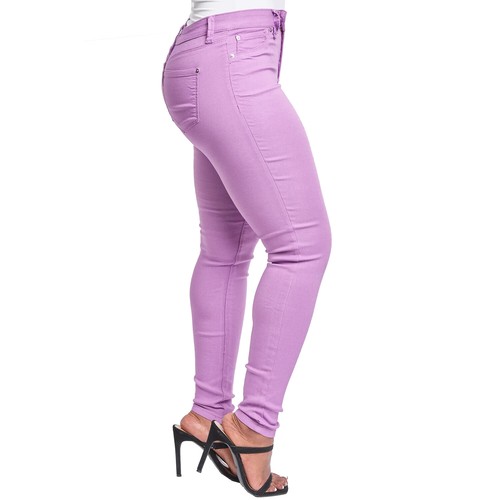 YMI Women's Hyper Stretch Mid-Rise 5 Pocket Slim Fit Skinny Jeans - 第 63/122 張圖片