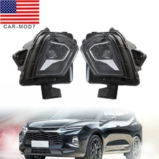 A Pair Full LED Projector Black Headlights For 2023-2024 Chevrolet Blazer
