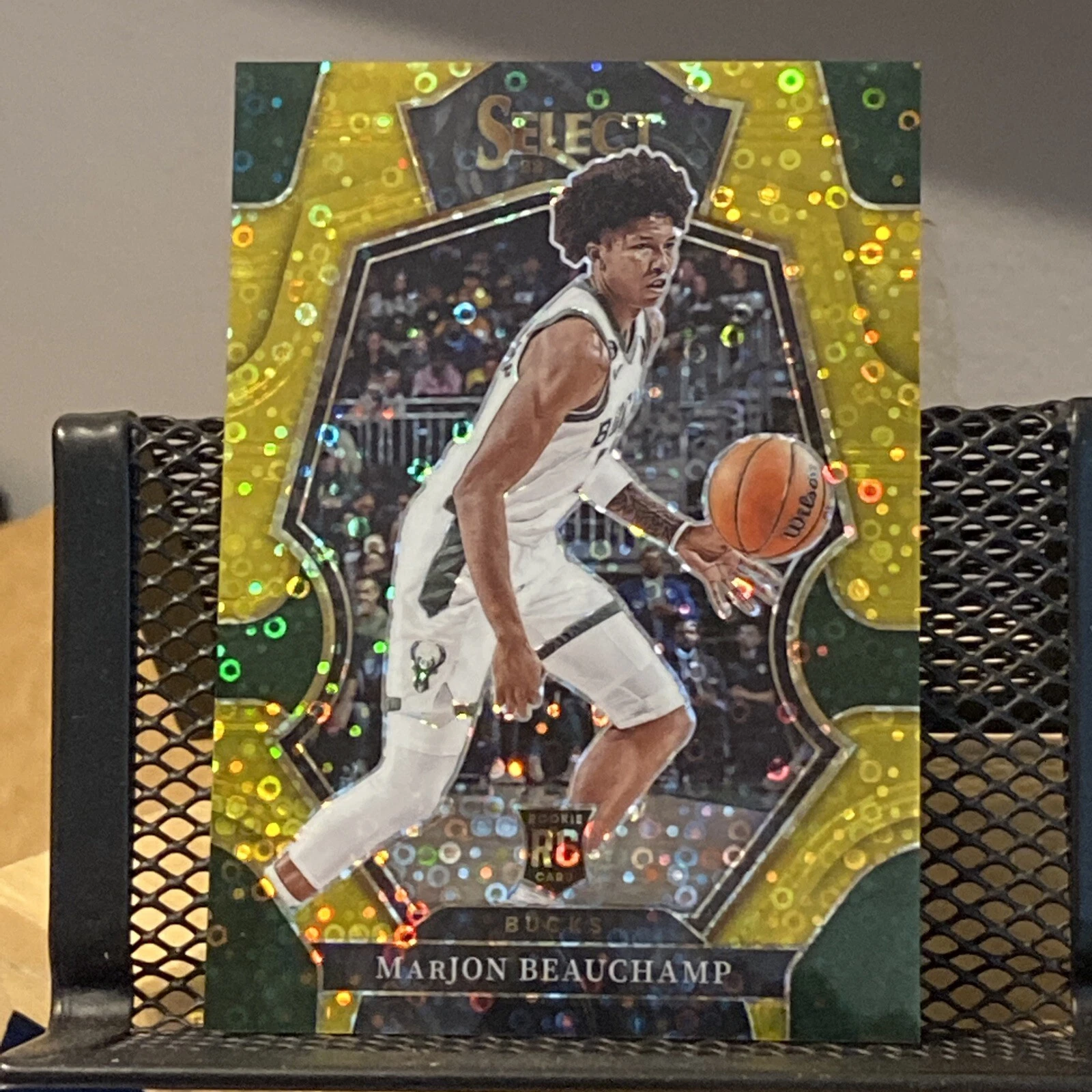 2022-23 Select MarJon Beauchamp Rookie Gold Disco SSP 8/10 Bucks #179
