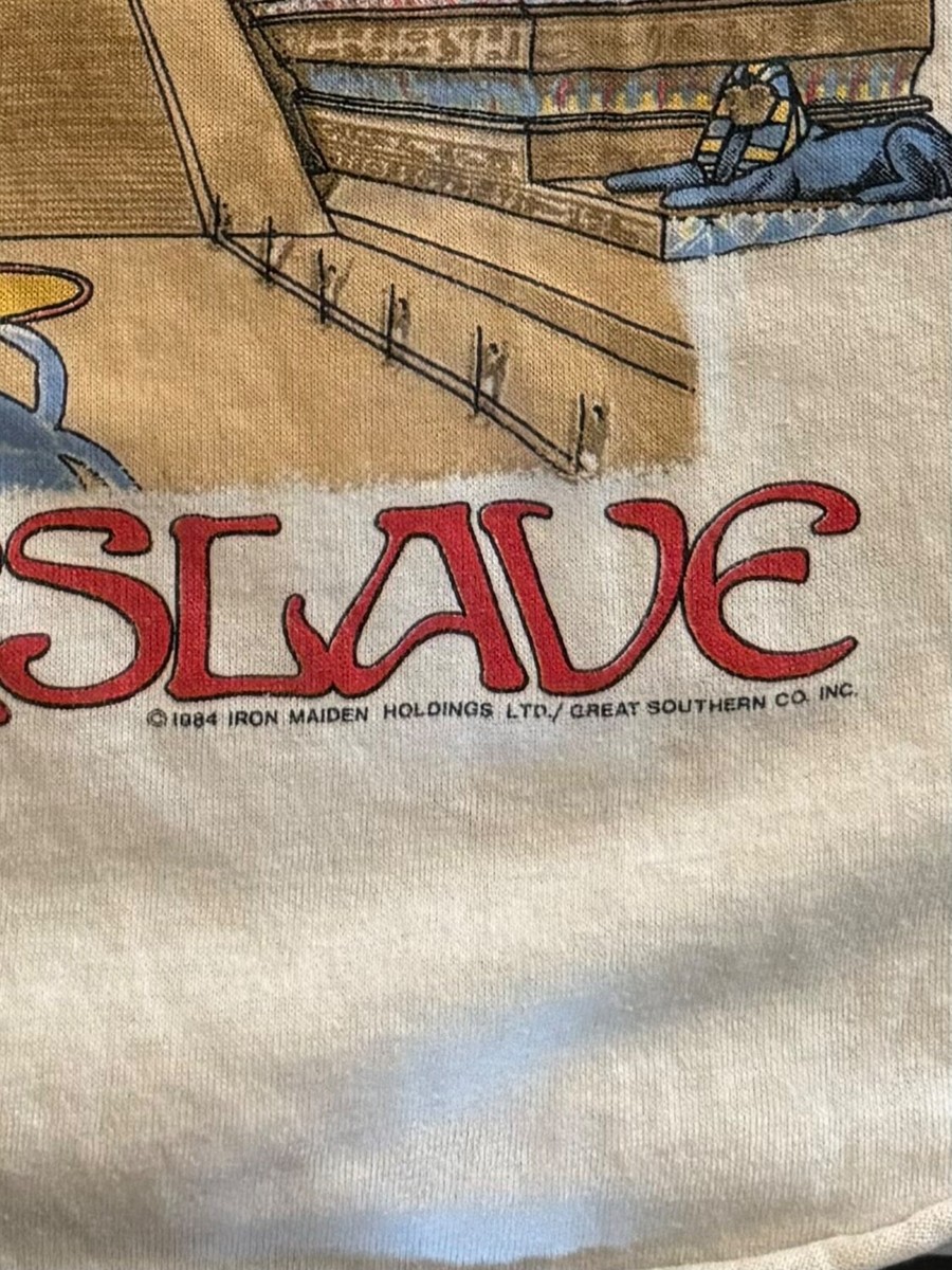 Original Iron Maiden Powerslave 1984 1985 World Slavery Tour T