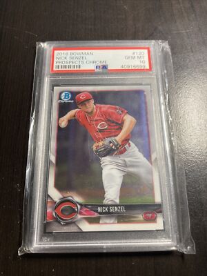 Nick Senzel BOWMAN CARD PSA 10 GEM MINT 2018 MLB T11-163