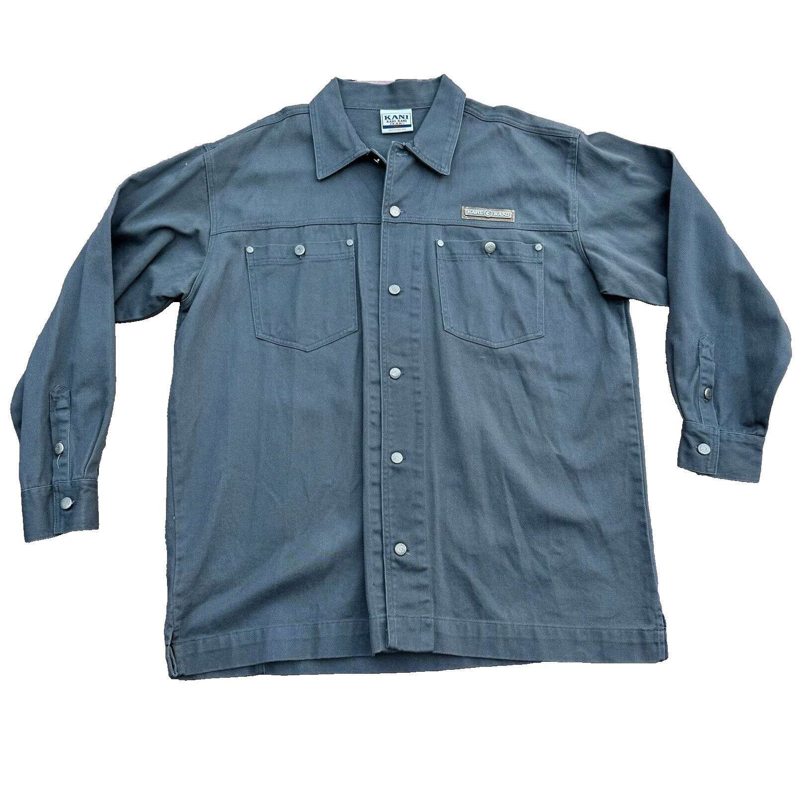 Botón Casual sólido Karl Kani-Down Shirts for Men
