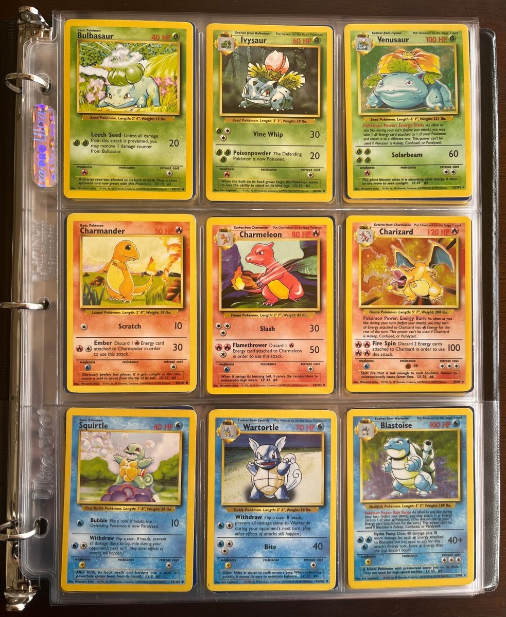ポケモンカードゲーム 英語版 1999 base set 151 コンプリート COMPLETE Original 151/150 Pokemon Card Set from 1999 Base