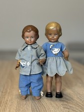 Vintage Dolls Schildkrot Pair
