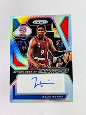 2023-24 Panini Prizm Euroleague Basketball Isaac Bonga Signatures Silver #SI-ISB
